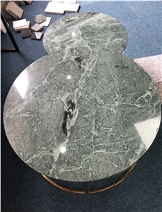 Chinese Verde Alpi Green Marble Table Top