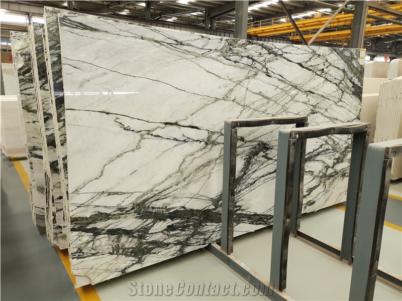 Clivia Marble,Emerald Green Marble Slab