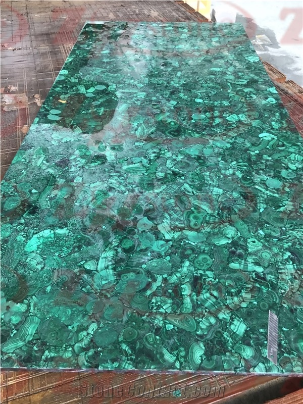 Green Malachite Slab 5mm+15mm Granite