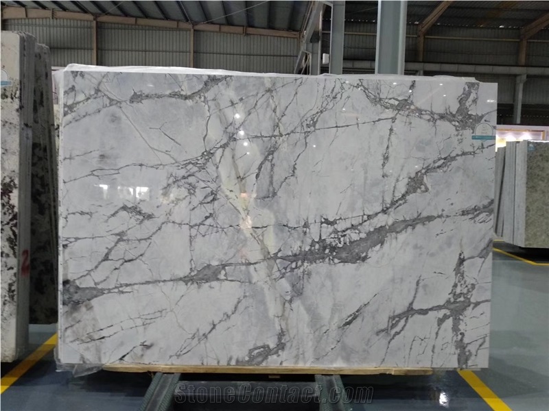 Ice Pearly White Marble Slab White Marble