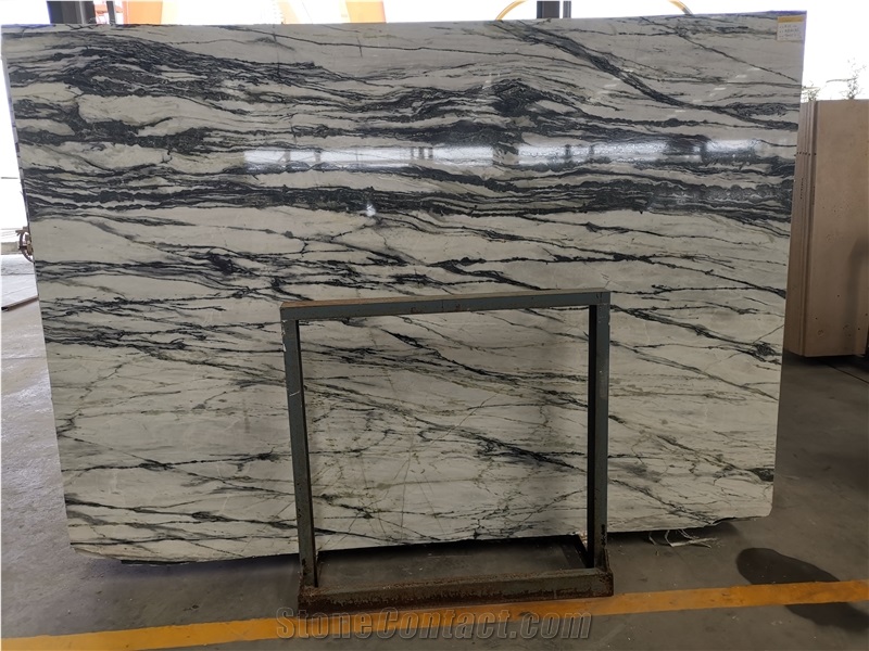 Milas Green Marble White Color with Green Vein