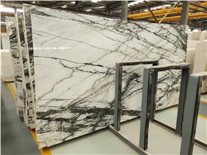 Milas Green Marble White Color with Green Vein