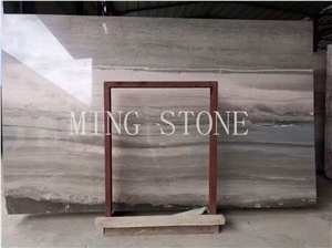 China Serpeggiante Marble Slabs Tiles,Brown Cipollino Wooden Vein Wall Cladding Panel