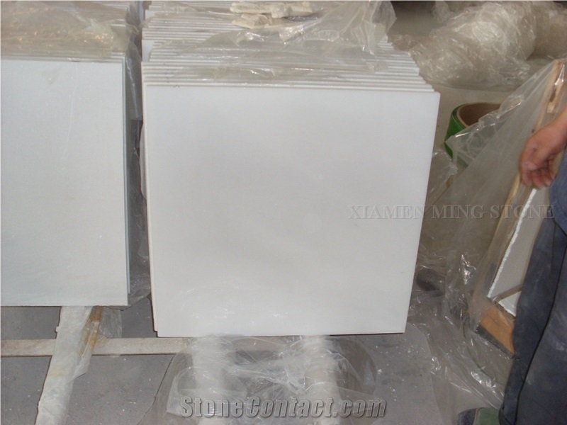 Crystal Pure White Marble Panel Tile,Floor Paving,Skirting