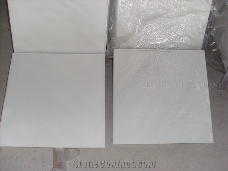 Pure Snow Crystal White Marble Tile, Wall Cladding Floor Covering Slab