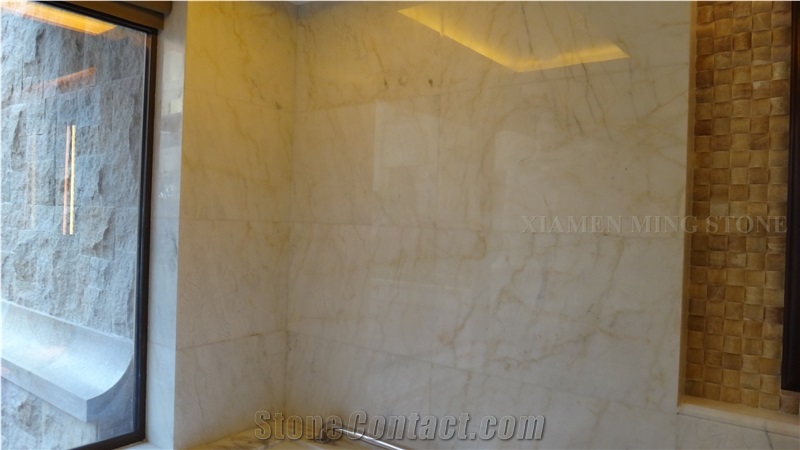 Spider White Marble Slab Bathroom Walling Tile