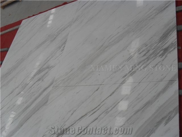 Volakas White Marble Tile,Polished Wall Cladding Floor Skirting