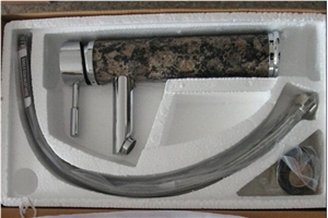 Blue Pearl Stone Faucet Tap Bath Mixer