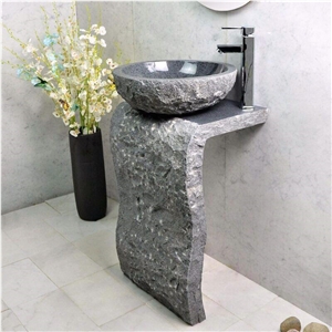 Granite Basin Bathroom Sink Washbowl Pedestal Basin