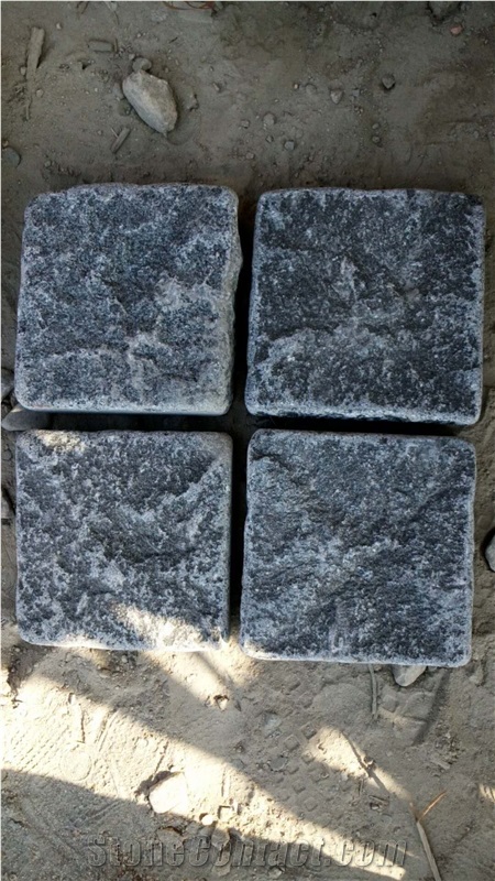 Dark Grey Granite Cobblestone Tumble Stone