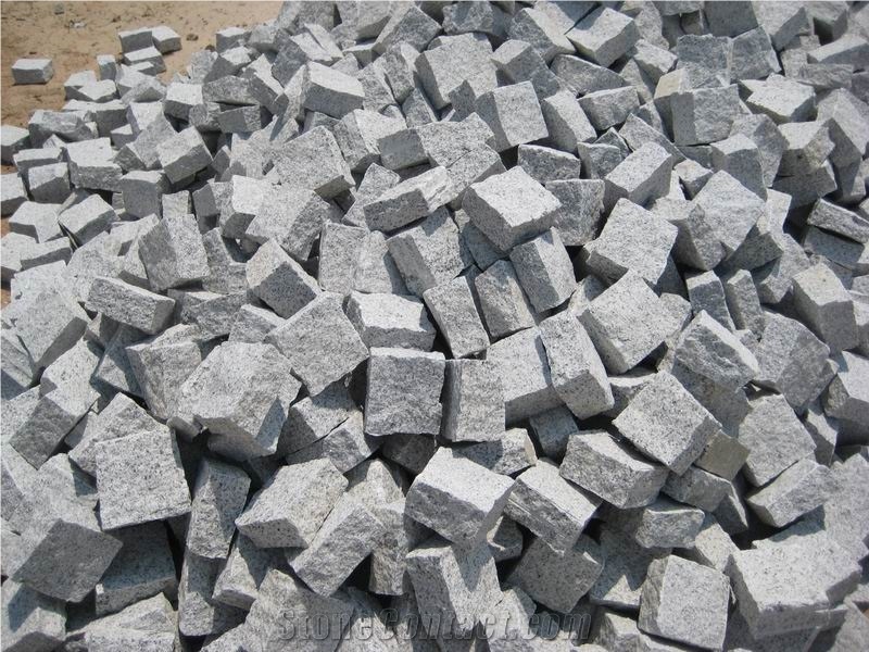 Split Paving Stone G603 Granite Cube Stone