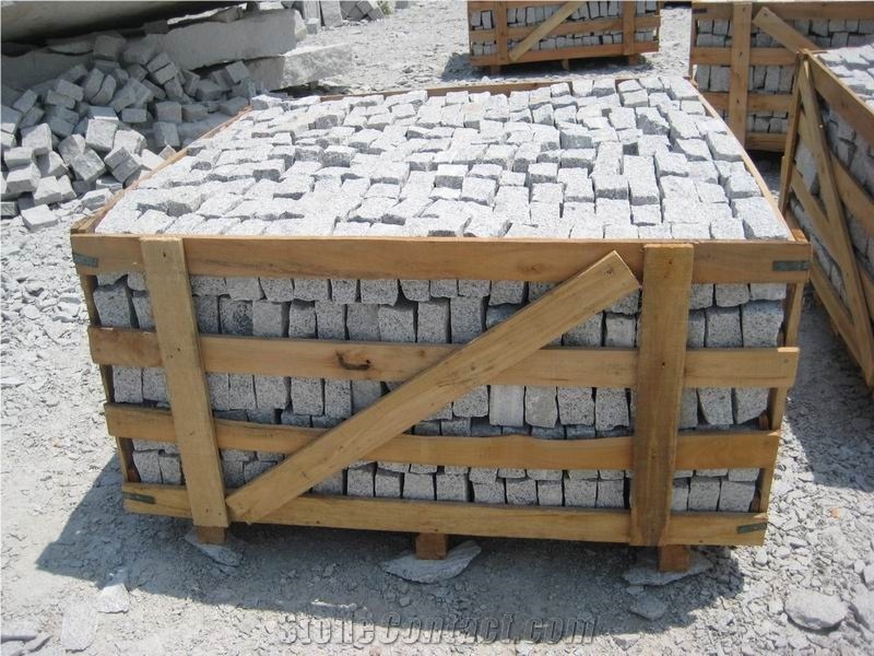 Split Paving Stone G603 Granite Cube Stone