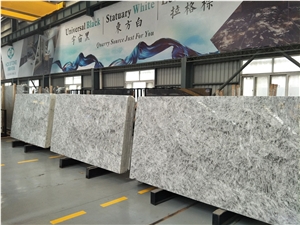 Ice Grey Marble Slabs & Tiles,Light Grey Marble