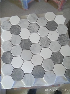 Carrara White Mosaic,Pattern Mosaic
