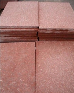 Chinese Red Porhyry Flamed Flooring Tiles