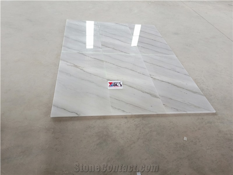 China White Marble Floor Tiles Indoor Project