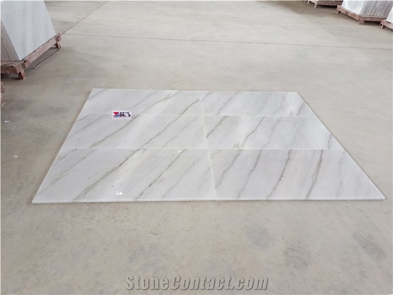 China White Marble Floor Tiles Indoor Project