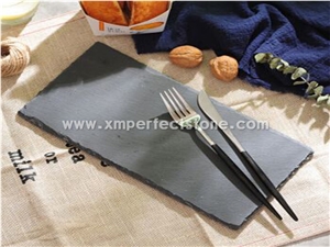 Black Serving Plates Slate Food Dishes Black Slate