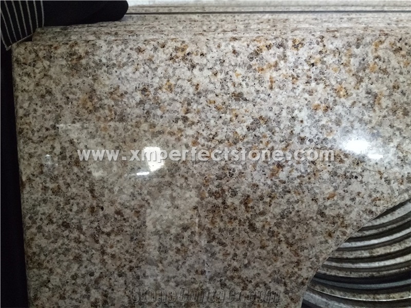 G682 Granite Countertop with Yellow Dots