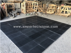 Leathered Granite Mongolia Black Stone Tiles