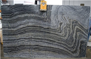 China Silver Wave Polished Grey Marble Slabs
