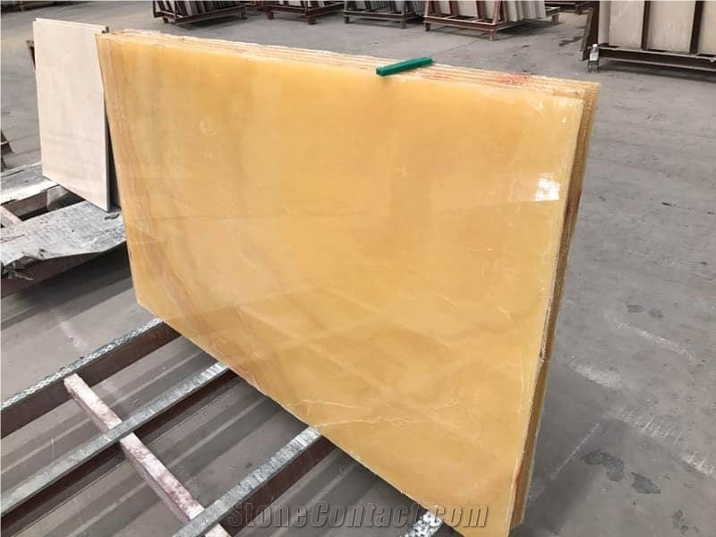 Agate Yellow Onyx Tiles for Project Building