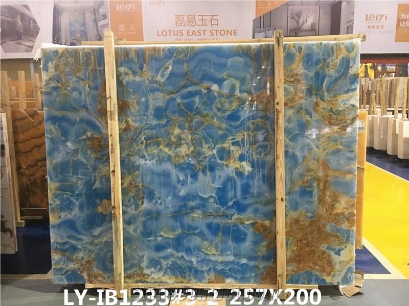 China Cheap Blue Onyx Slabs