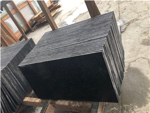 Angola Black Granite Slabs Wall Floor Tiles