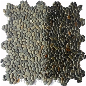 Black Mini Pebble Mosaic Tile Int. 30 X 30