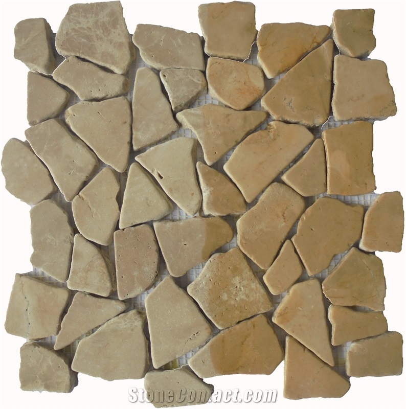 Cappucino Marble Mosaic Tile Interlocking 30 X 30