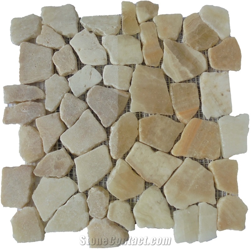 Onyx Marble Mosaic Tile Interlocking 30 X 30