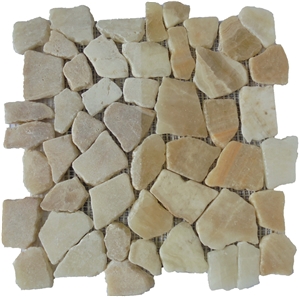 Onyx Marble Mosaic Tile Interlocking 30 X 30