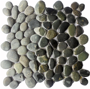 Swarthy Black Pebble Mosaic Tile Int. 30 X 30