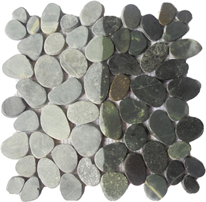 Swarthy Black Slice Mosaic Tile Int. 30 X 30