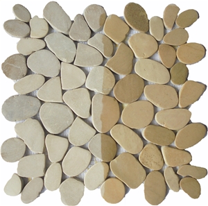 Tan/Cream Slice Tile Mosaic Int. 30 X 30