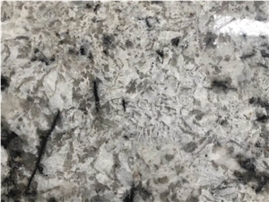 Ice Flower Granite Slabs & Tiles, India White Granite