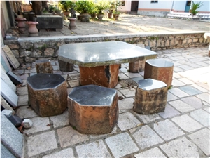 Grey Basalt Tables - Garden Chairs