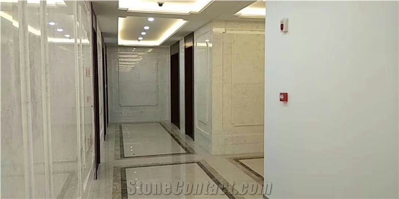 Pure White Marble Slab for Wall and Floor Tile