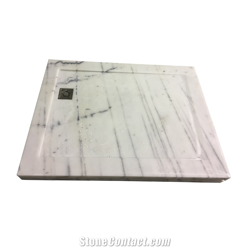 Guangxi White Marble Shower Tray