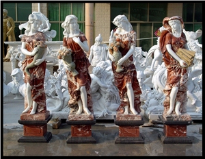 Lifesize Garden Natural Marble Four Season Statues