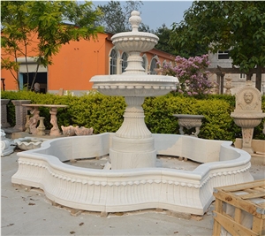 Marble Garden Water Fountain Features