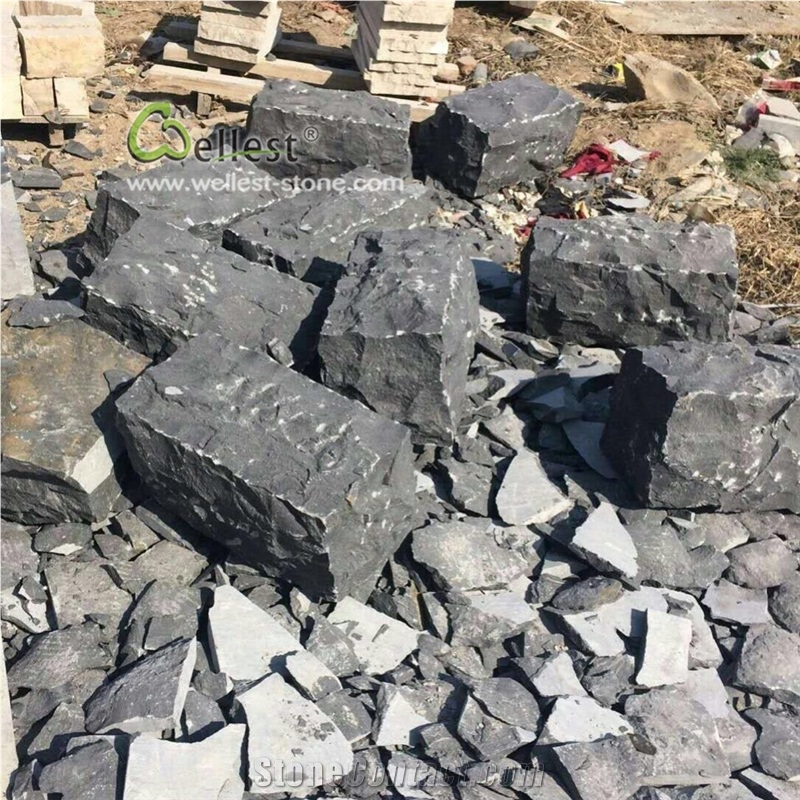 Black Limestone Kerb Curb Stone