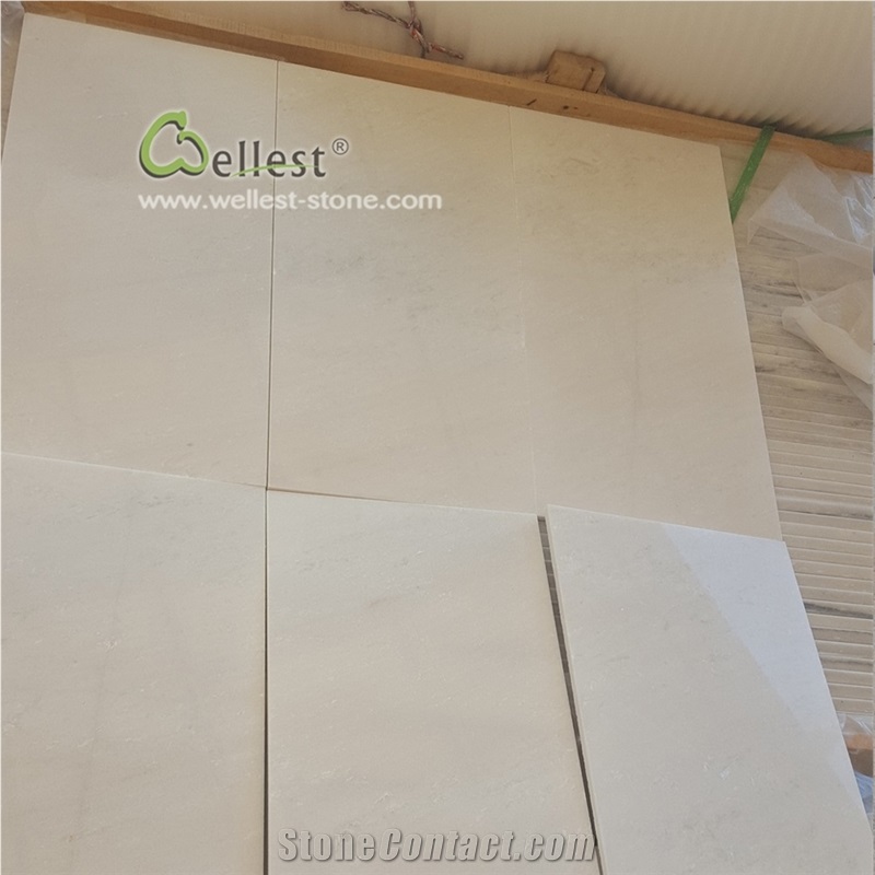 Honed Super White Quartzite Flooring Tiles