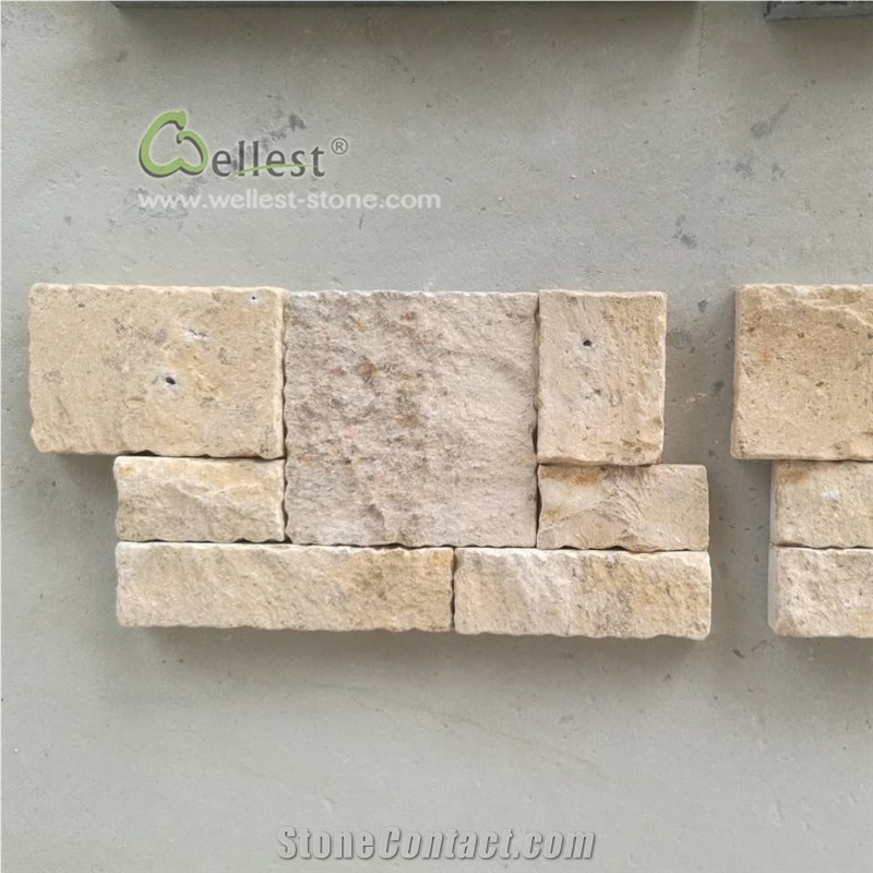 Limestone Travertine Wall Stacked Stone Veneer