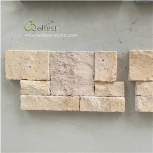 Limestone Travertine Wall Stacked Stone Veneer