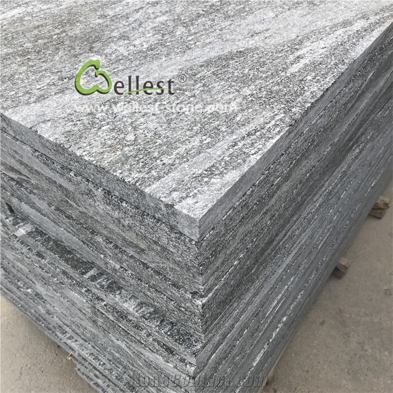 Outdoor Landscaping Grey Granite Stairs Treads from China