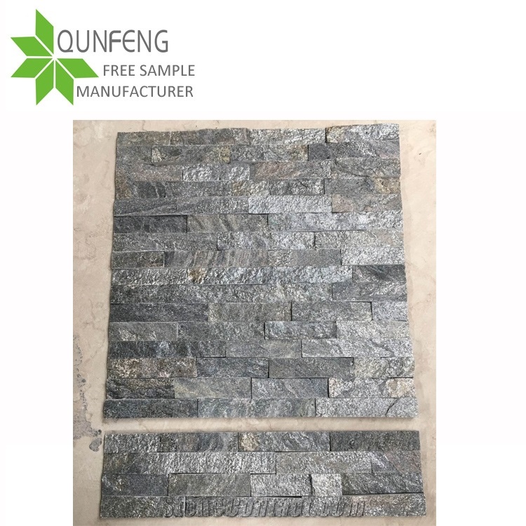 Quartzite Wall Panel Split Stacked Stone Veneer