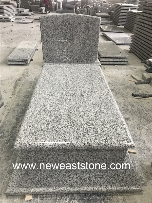 Ivory White Granite G623 Alternative Tombstone