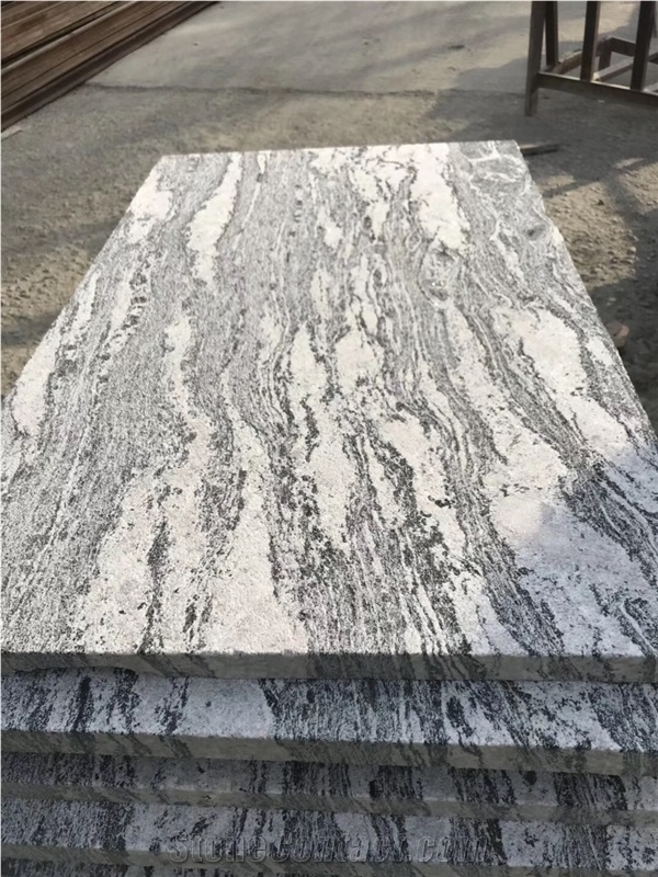 Juparana Grey Granite Sandblasted Tile,Ash Grey