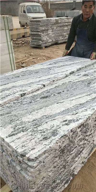 Juparana Grey Granite Sandblasted Tile,Ash Grey